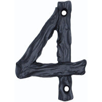 Log House Number Four Matte Black alt 0