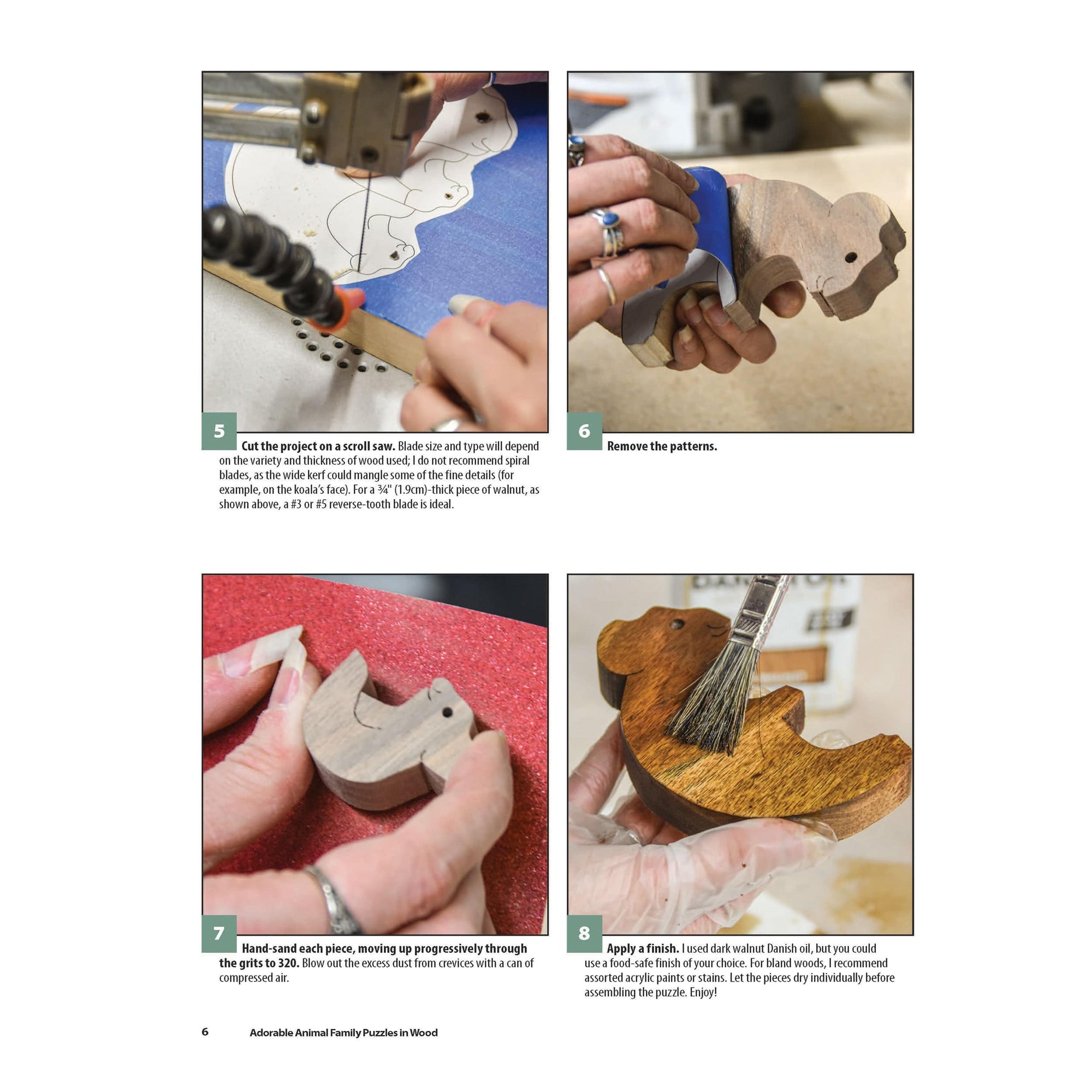 Adorable Animal Family Puzzles in Wood alt 0