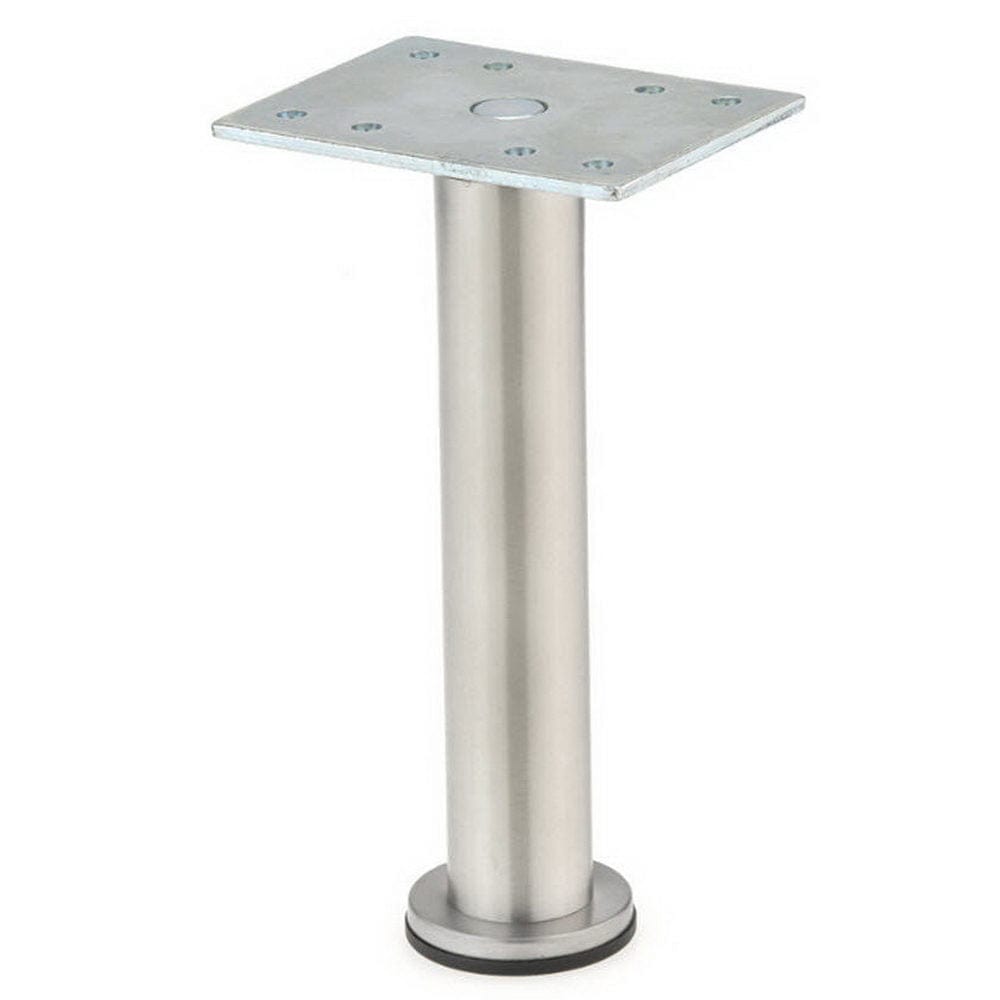 5-29/32" (150 mm) Borsa Adjustable Furniture Leg Stainless Steel alt 0
