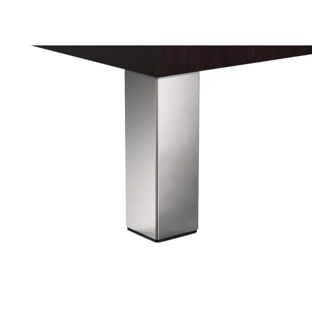 5-29/32" (150 mm) Adjustable Furniture Leg Chrome Pack of 4 alt 0