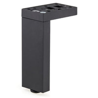 3-15/16" (100 mm) Adjustable Contemporary Versatile T or L Shaped Furniture Leg alt 0