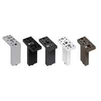 4-23/32" (120 mm) Adjustable Contemporary Versatile T or L Shaped Furniture Leg Bronze alt 0