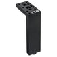 4-23/32" (120 mm) Adjustable Contemporary Versatile T or L Shaped Furniture Leg Matte Black alt 0