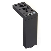 11-3/4" (300 mm) Adjustable Contemporary Versatile T or L Shaped Furniture Leg Dark Brown alt 0