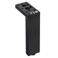 13-3/4" (350 mm) Adjustable Contemporary Versatile T or L Shaped Furniture Leg Matte Black alt 0