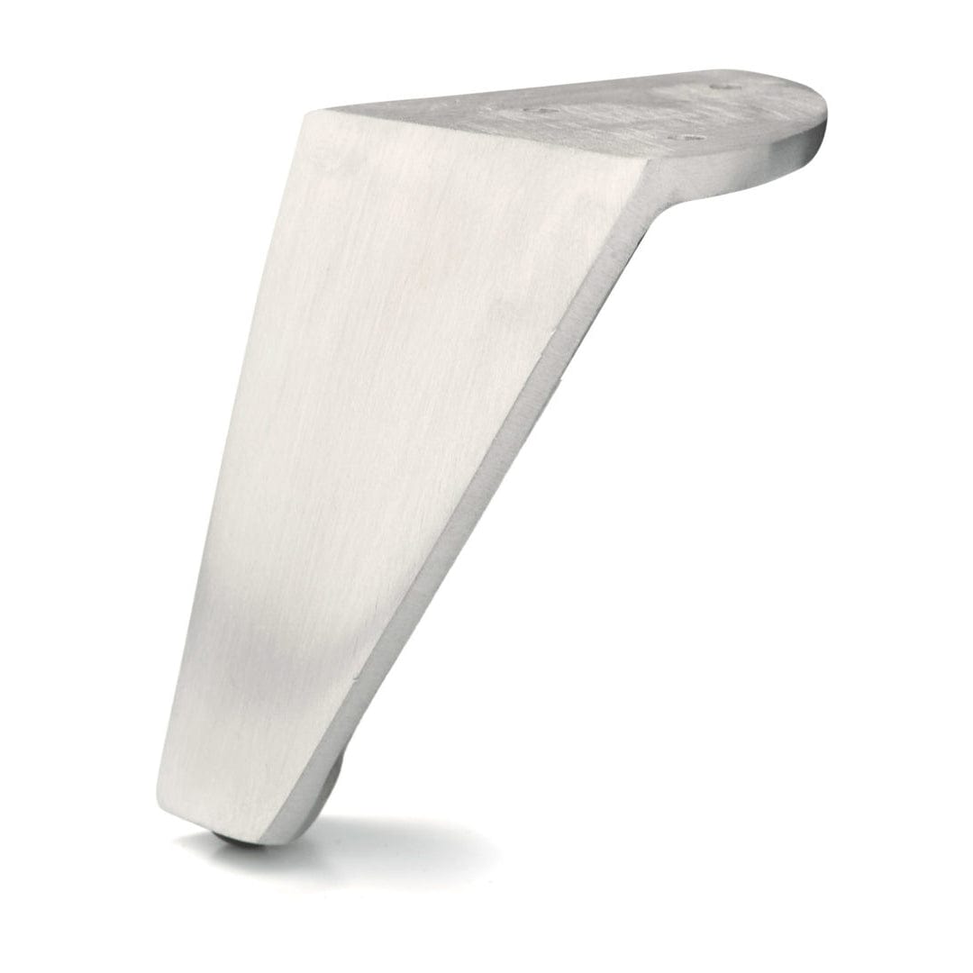 4" (102 mm) Aluminum Furniture Leg Satin Aluminum alt 0
