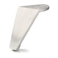 4" (102 mm) Aluminum Furniture Leg Satin Aluminum alt 0