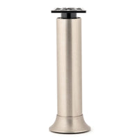 7-7/8" (200 mm) Vintage Adjustable Round Leg Stainless Steel alt 0