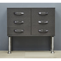 9-27/32" (250 mm) Vintage Adjustable Round Leg Rustic Brass alt 0