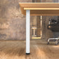 28" (710 mm) Adjustable Table Leg Brushed Nickel, 4 Pack alt 0