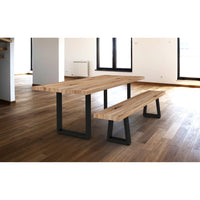 16-1/8" (410 mm) Adjustable Tapered Bench Legs Matte Black P, 1 Pair alt 0