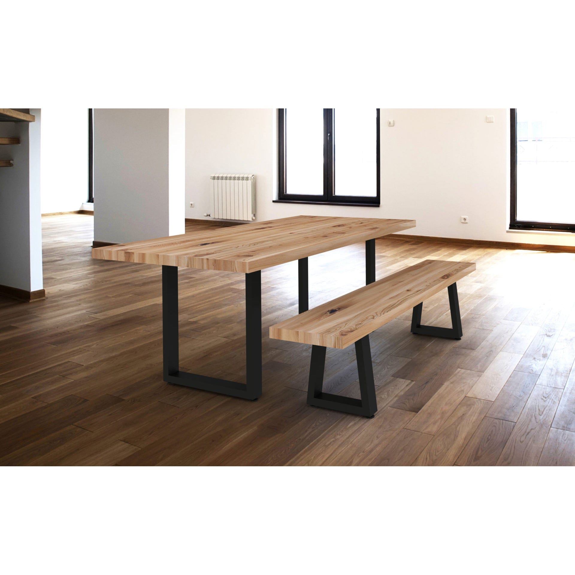 28" (710 mm) Adjustable Legs for Structural Table Matte Blac, 1 Pair alt 0