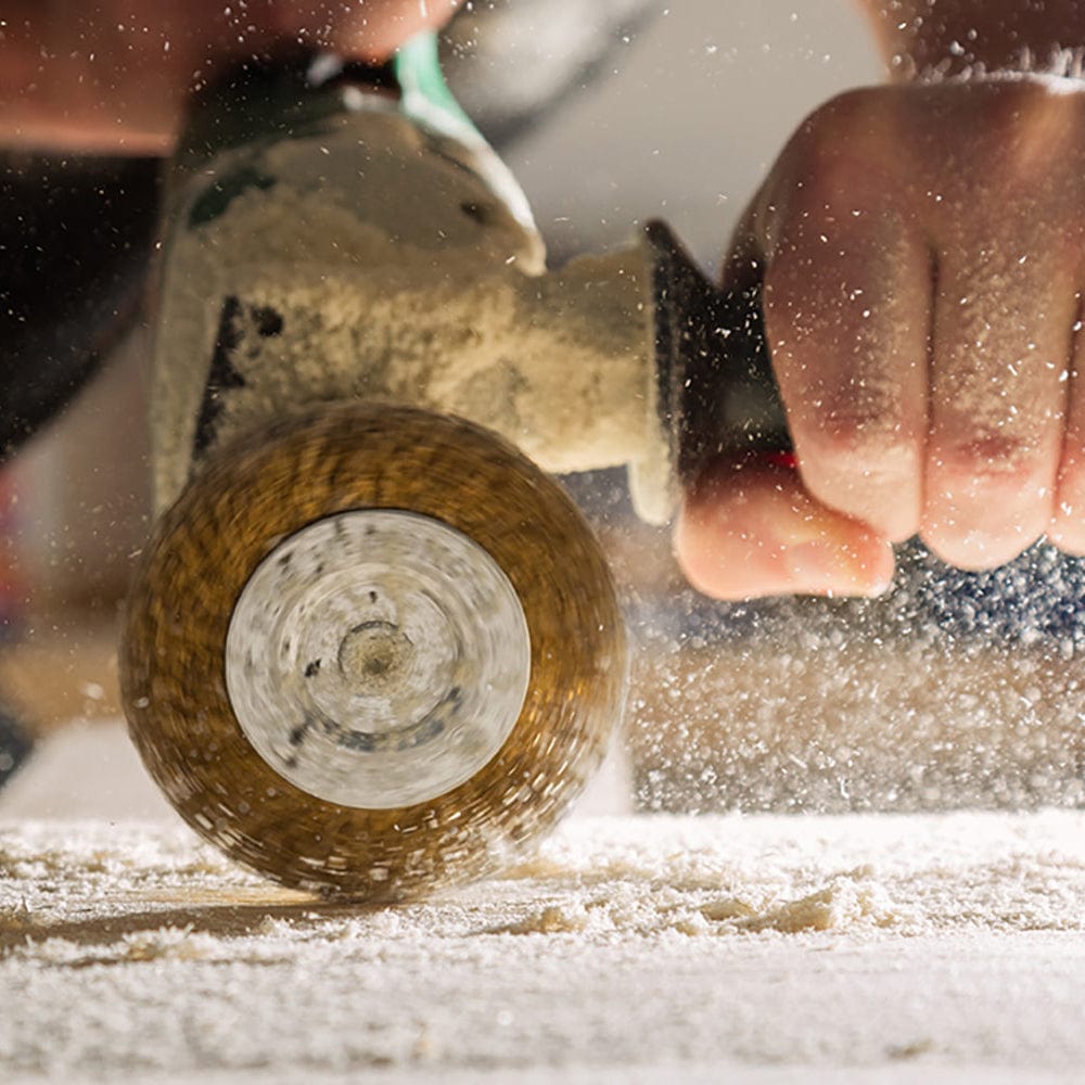 Wire Wheel Brush Set 1-1/2" to 3" (38.1 mm to 76.2 mm) alt 1