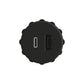5V Rounded Recessed USB Charger Black alt 0