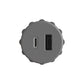 5V Rounded Recessed USB Charger Gray alt 0