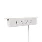 120 V Hanging Power Bar and USB Charging Station, White alt 0