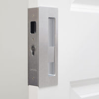 Cavity Sliders CL400 Magnetic Pocket Door Handle for 1-3/4" Door Satin Chrome LH Snib alt 0