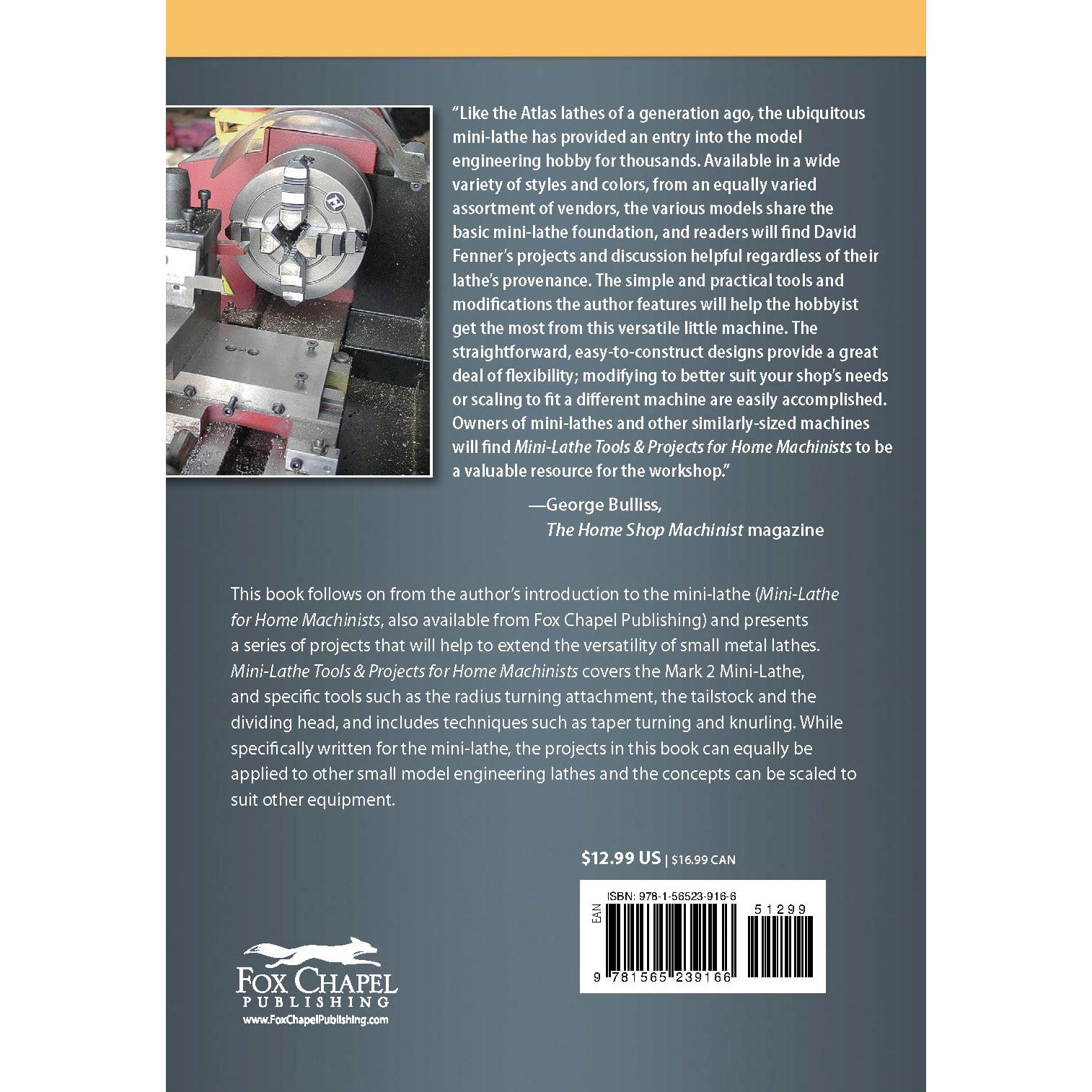 Mini-Lathe Tools and Projects for Home Machists alt 0