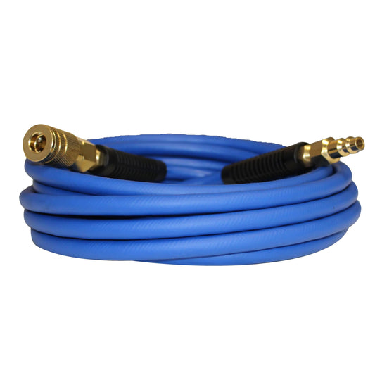 Hybrider Flex 1/4" 25ft Hybrid Air Hose with Quick Connect Air Fittings alt 0