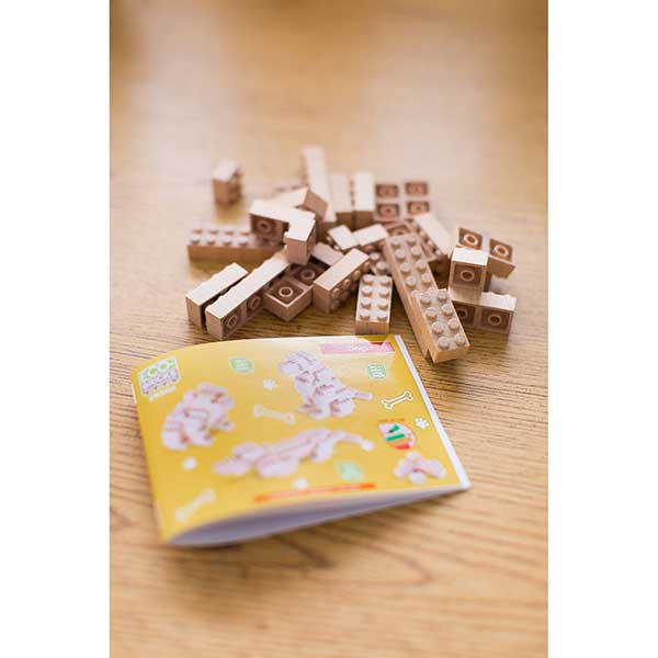 Wooden Bricks 3-in-1 Builds - Dog