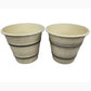 Round Planter Set Medium Washed Sandstone Set of 2 alt 0