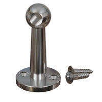 Gallery Rail End, Chrome, Base .906 Head .512 alt 906