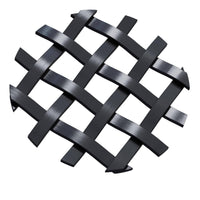 .375'' Single Flat Diamond Decorative Grille - Flat Black, 1 alt 0