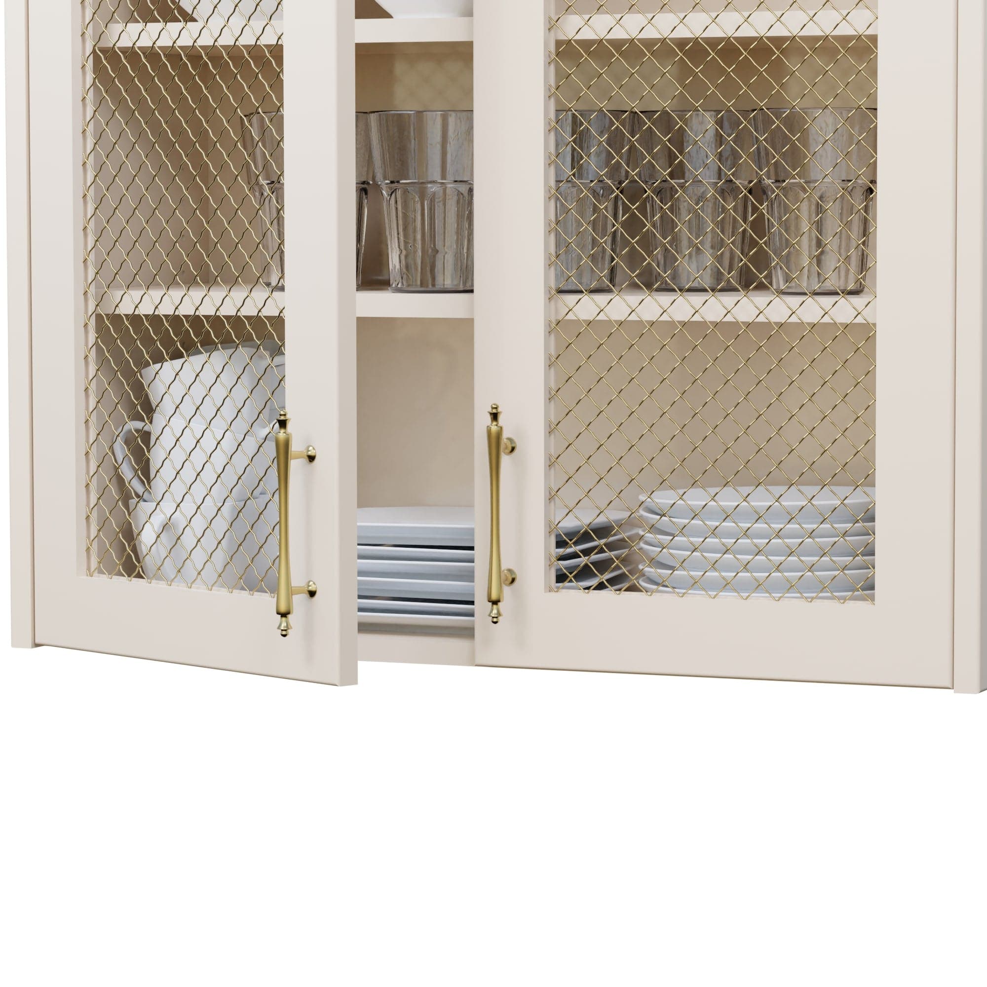 .75" Pressed Single Diamond Decorative Grille - Satin Brass, 18" W x 48" L Sheet alt 75