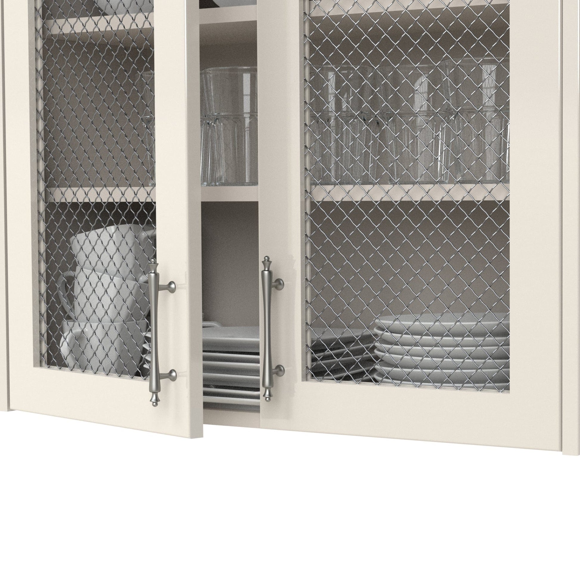 .75" Pressed Single Diamond Decorative Grille - Satin Nickel, 18" W x 48" L Sheet alt 75