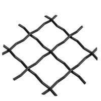 .75" Pressed Single Diamond Decorative Grille - Flat Black, 18" W x 48" L Sheet alt 75