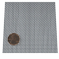 Fine Wire Mesh for Decorative Wire Grilles - 41" L x 48" W, Flat Black alt 0