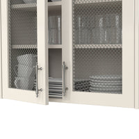 .5" Round Single Diamond Decorative Grille - Antique Pewter, 36" W x 24" L Sheet alt 5