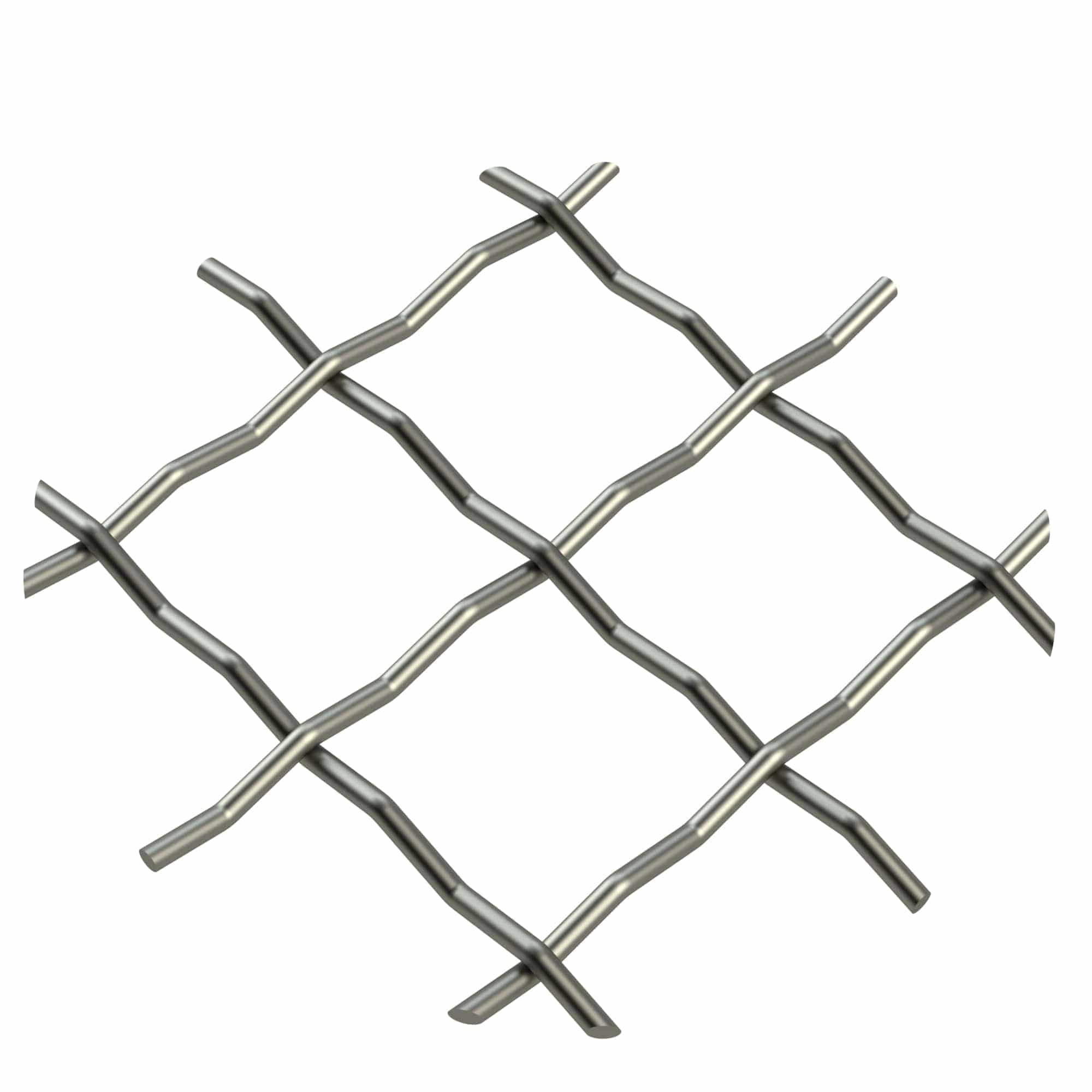 .75" Pressed Single Diamond Decorative Grille - Antique Pewter, 36" W x 24" L Sheet alt 75