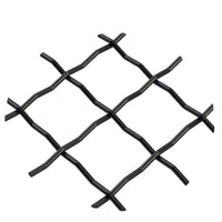 .75" Pressed Single Diamond Decorative Grille - Flat Black, 36" W x 24" L Sheet alt 75