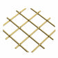 .75" Multi-Crimp Single Diamond Decorative Grille - Satin Brass, 36" W x 24" L Sheet alt 75