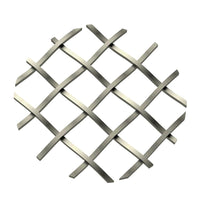 .5" Straight Flat Diamond Decorative Grille - Antique Pewter, 36" W x 24" L Sheet alt 5