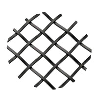 .5" Straight Flat Diamond Decorative Grille - Flat Black, 36 alt 0