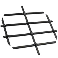 1" Flat Straight Weave Decorative Grille - Flat Black, 36" W x 24" L Sheet alt 0