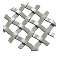 .375'' Single Flat Diamond Decorative Grille - Antique Pewter, 36''W x 48''L Sheet alt 375