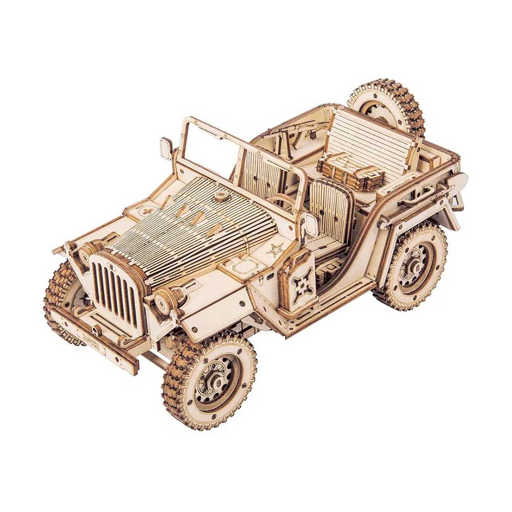 Army Field Car 3D Wooden Puzzle