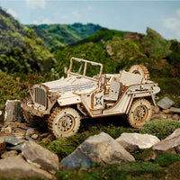 Army Field Car 3D Wooden Puzzle