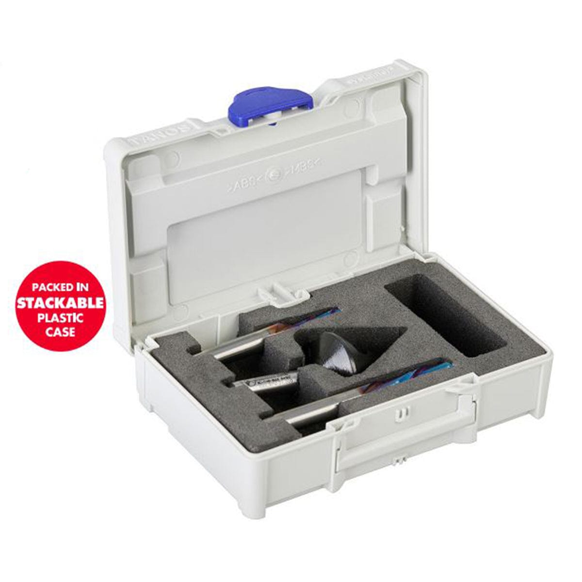 3pc CNC Starter Set with 60 Degree V-Groove Bit with Case alt 2