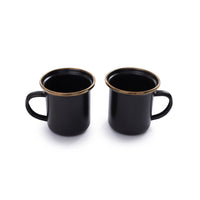 Enamel Espresso Cup Set Charcoal Indoor/Outdoor alt 0