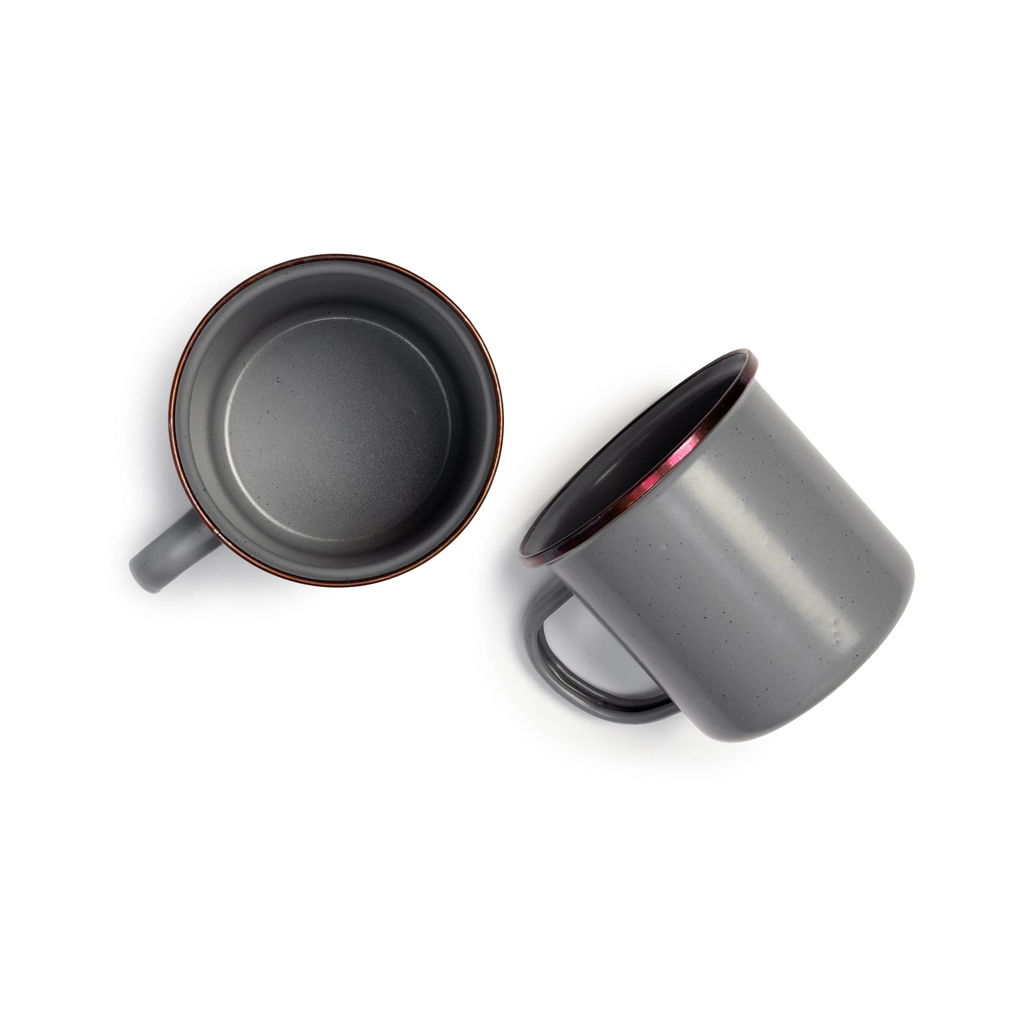 Enamel Cup Set Slate Gray Indoor/Outdoor alt 0