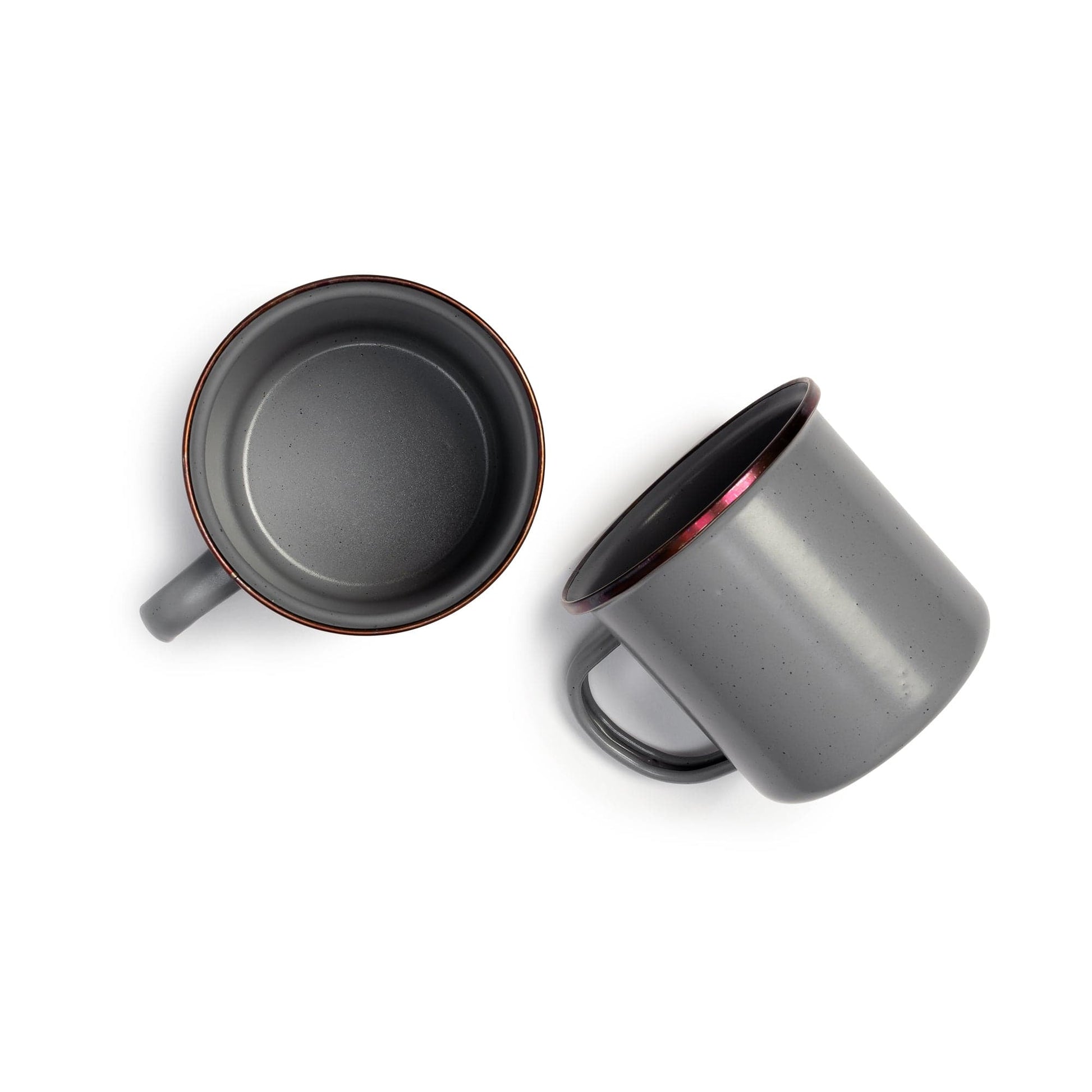 Enamel Cup Set Slate Gray Indoor/Outdoor alt 0