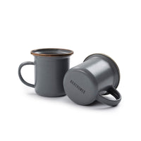 Enamel Espresso Cup Set Slate Gray Indoor/Outdoor alt 0