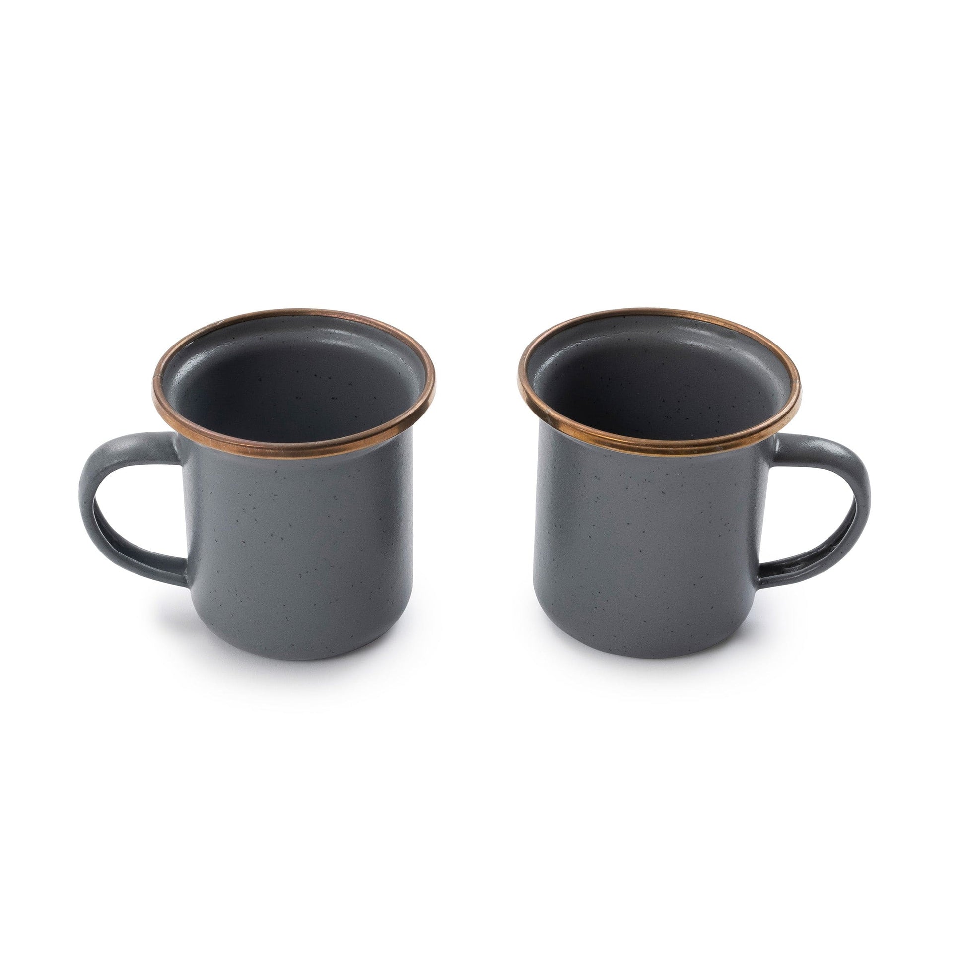 Enamel Espresso Cup Set Slate Gray Indoor/Outdoor alt 0