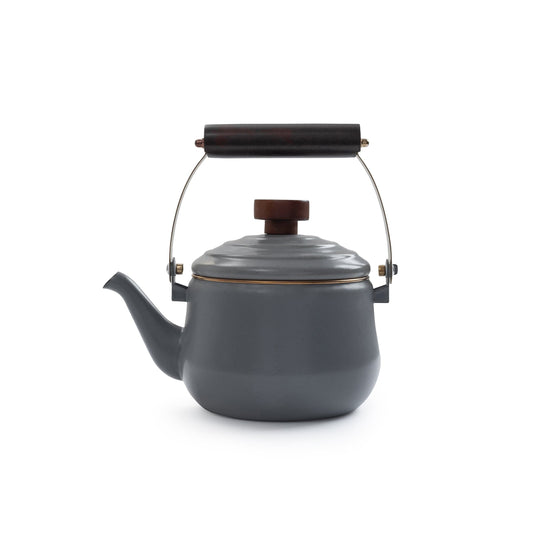 Enamel Teapot Slate Gray Indoor/Outdoor alt 0