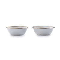 Enamel Bowl Set Eggshell Indoor/Outdoor alt 0