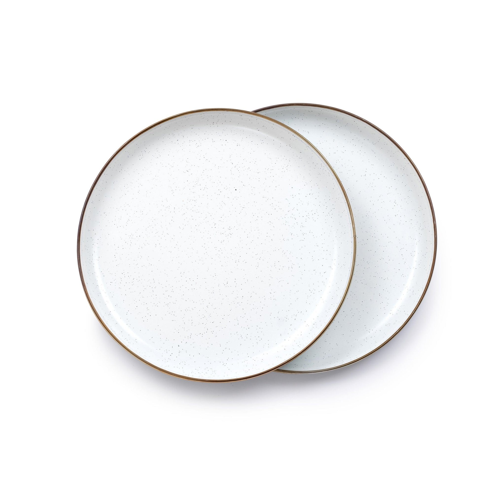 Enamel Deep Plate Set Eggshell Indoor/Outdoor alt 0